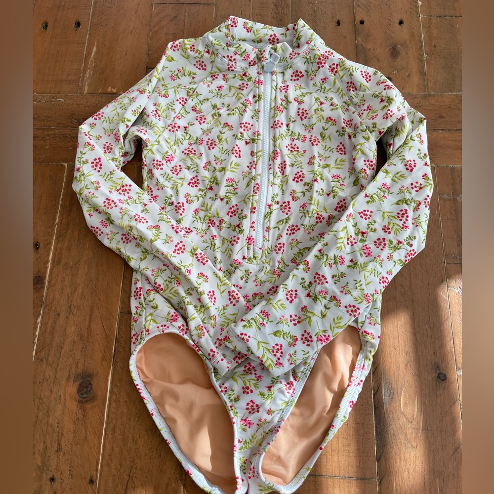J.Crew Girls' printed rash guard with UPF 50+
